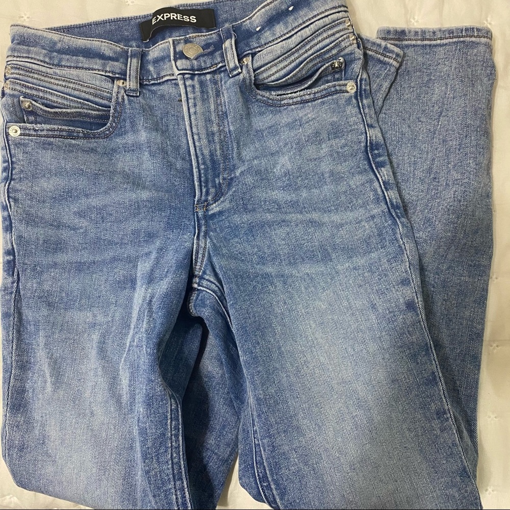 Light blue skinny jeans